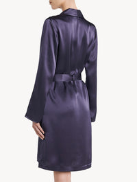 Silk Silk negligee - Dusty Violet