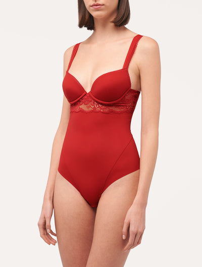 Layla bodysuit - Red Tango