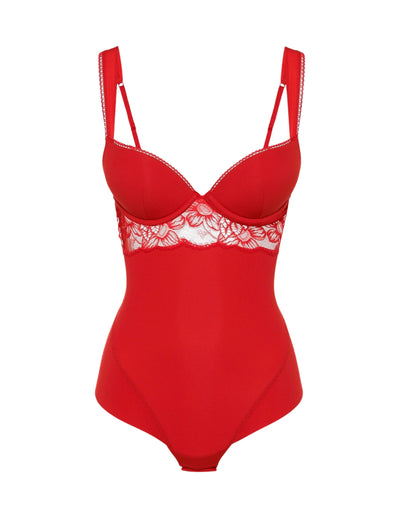 Layla bodysuit - Red Tango