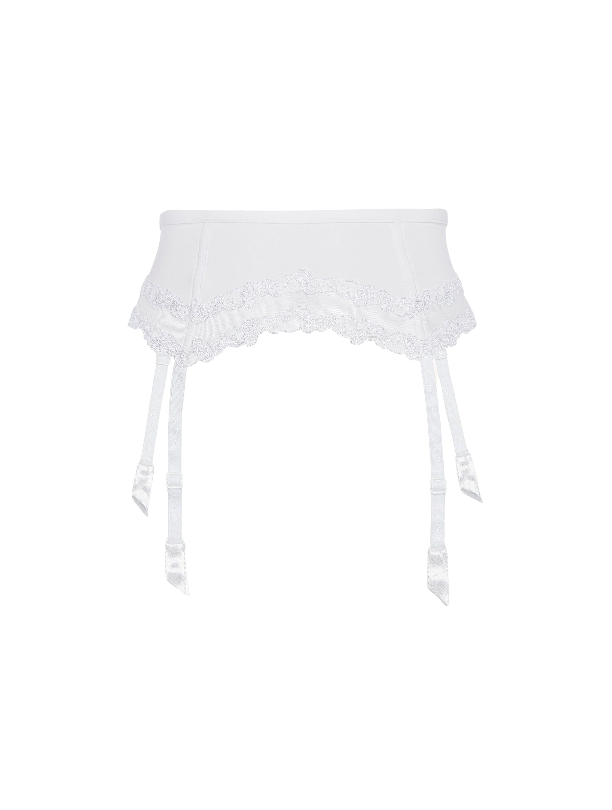 Miss Sunshine suspender belt - White