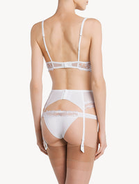 Miss Sunshine suspender belt - White