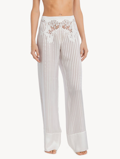 Fall In Love pyjamas in silk - Off White