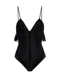 Body Floral Groove en soie - Black