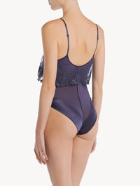 Body Floral Groove en soie - Dusty Violet