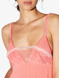 Chemise de nuit courte Outset - Hibiscus & Pinkshell