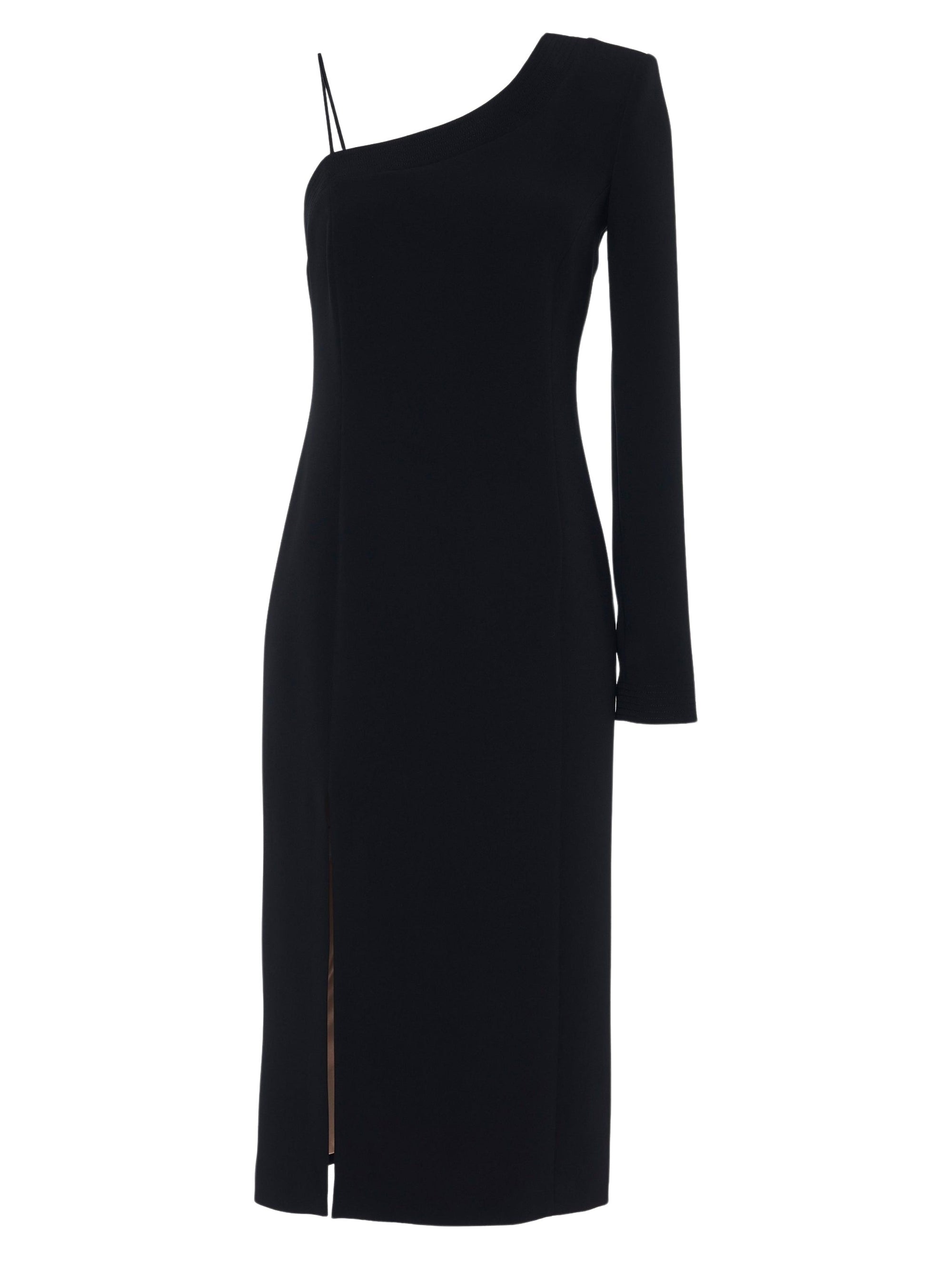 Robe asymétrique Archives en soie - Black