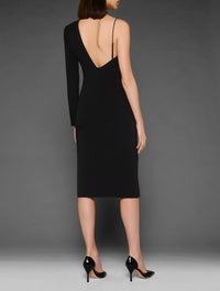 Robe asymétrique Archives en soie - Black