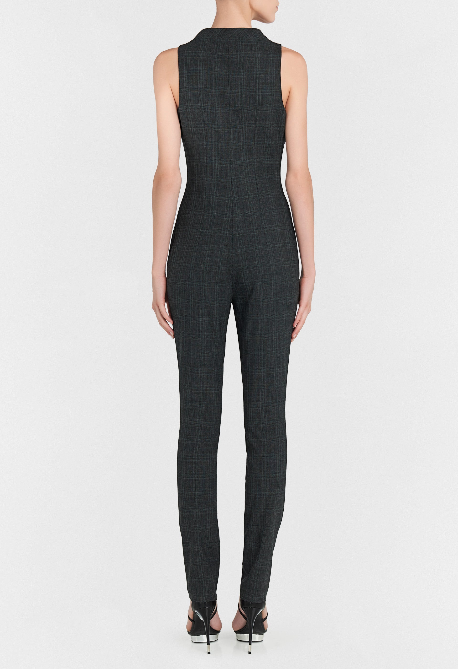 Daily Looks jumpsuit in virgin wool - Green Line Scottish