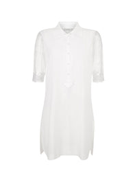 Chemise de nuit courte Liaison en soie - Off White