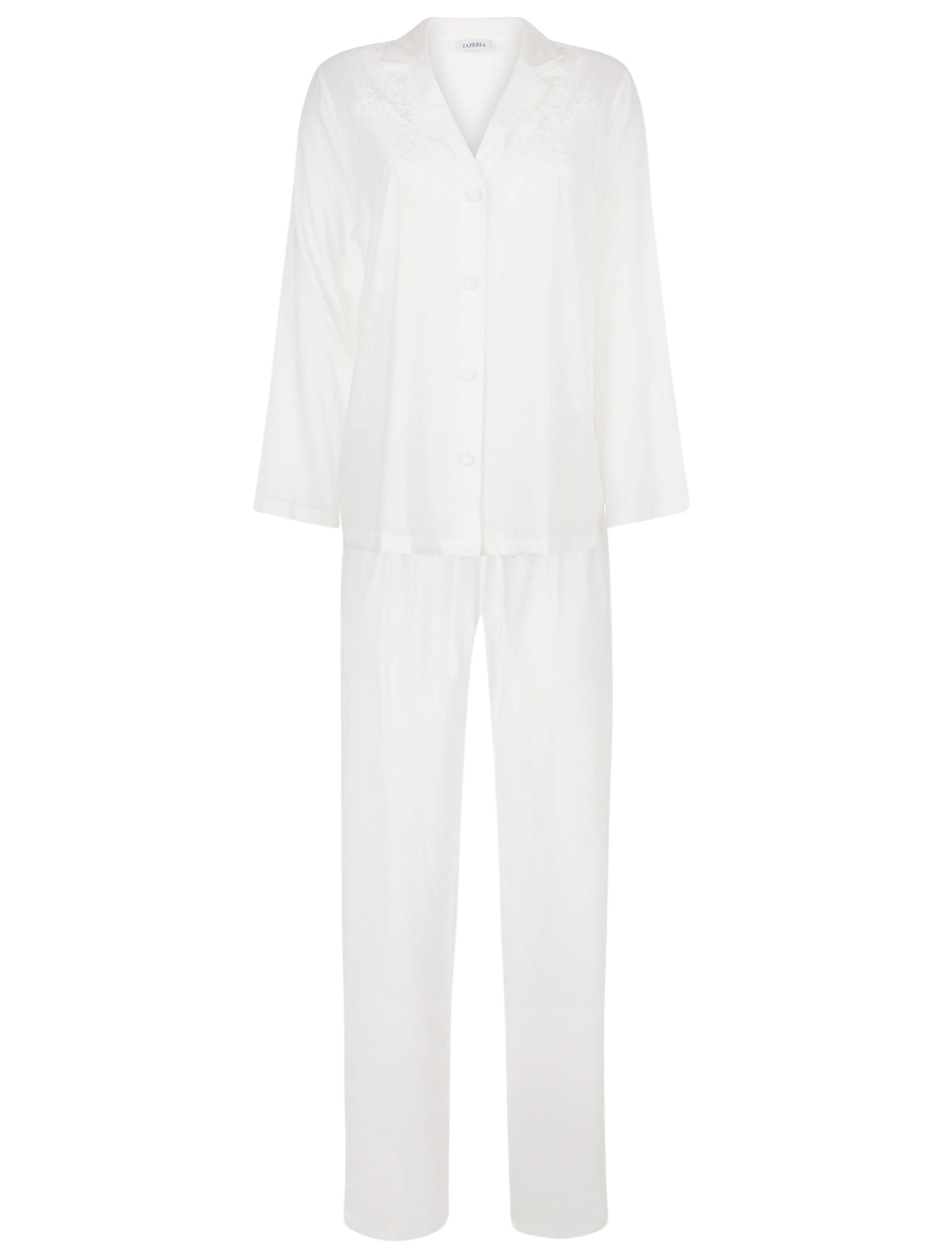 Liaison silk pyjama - Off White