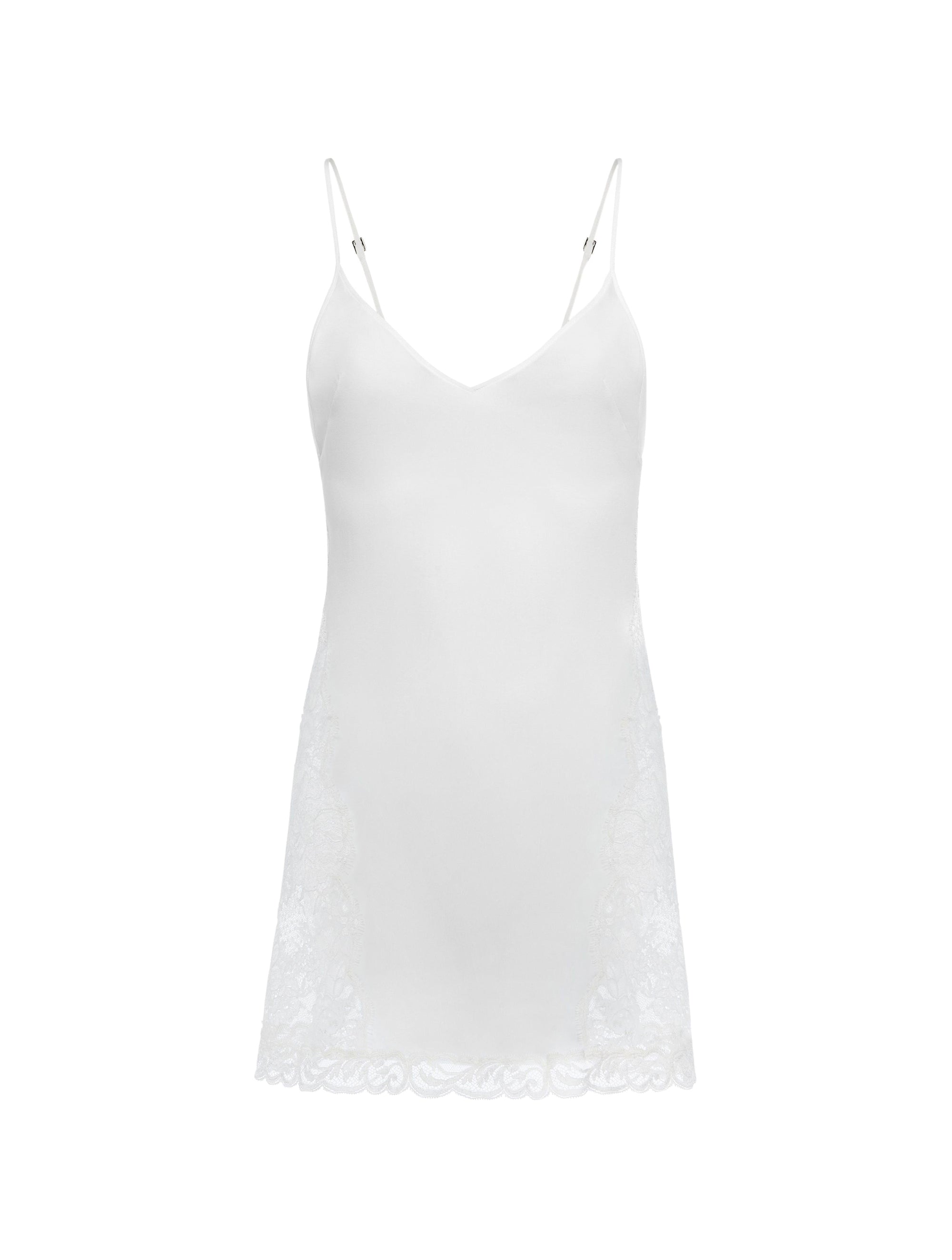 Chemise de nuit Leavers Poem en soie - Off White