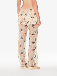 Altea long trousers - Sand Embroidery