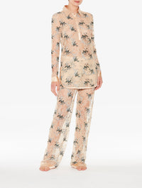 Altea long trousers - Sand Embroidery