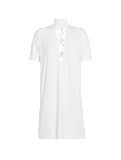 Chemise de nuit courte Alida - Off White