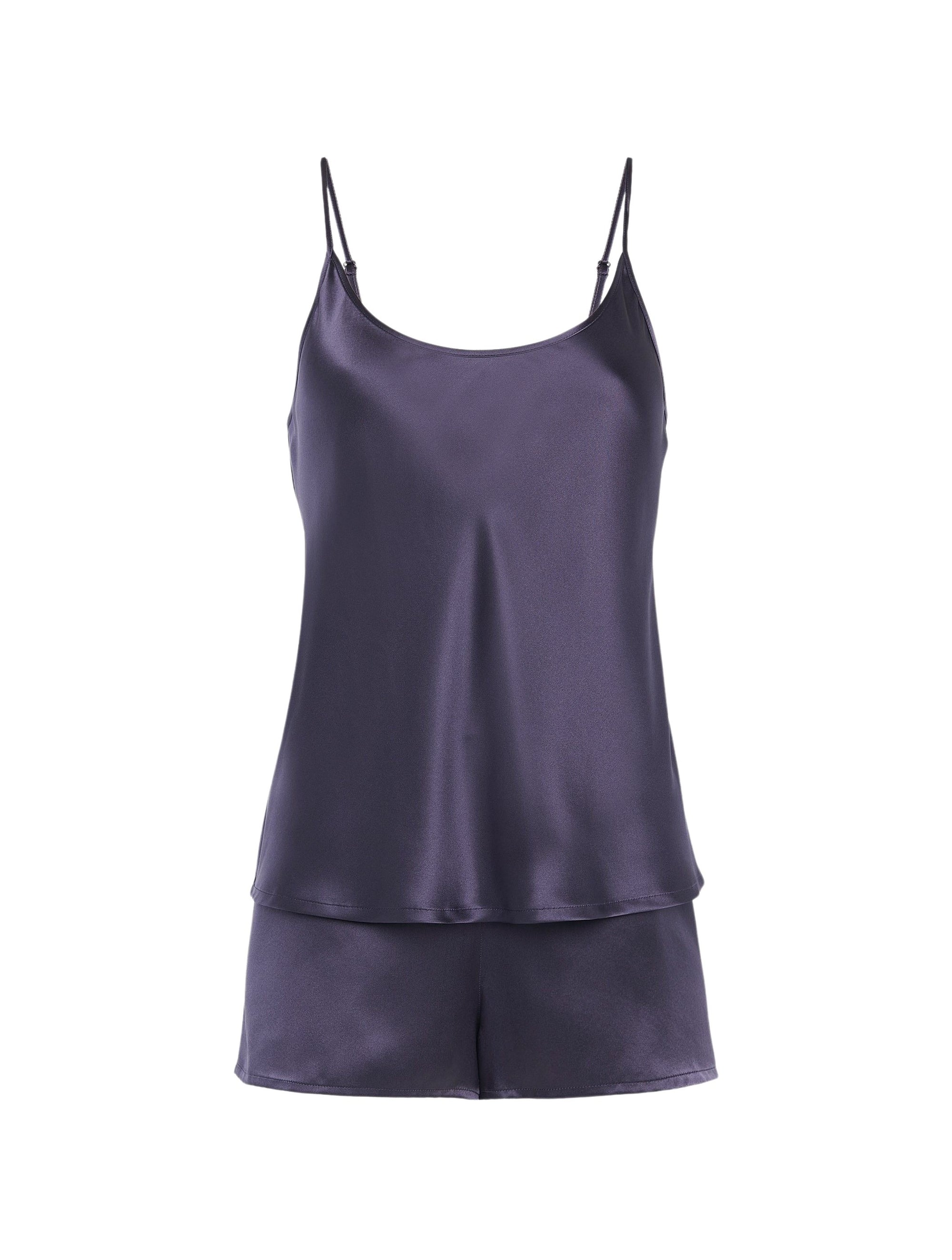 Silk short pyjamas - Dusty Violet