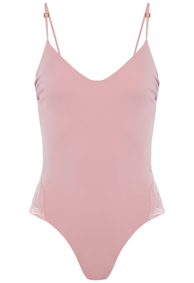 Anemone one-piece swimming costume - Pink Powder