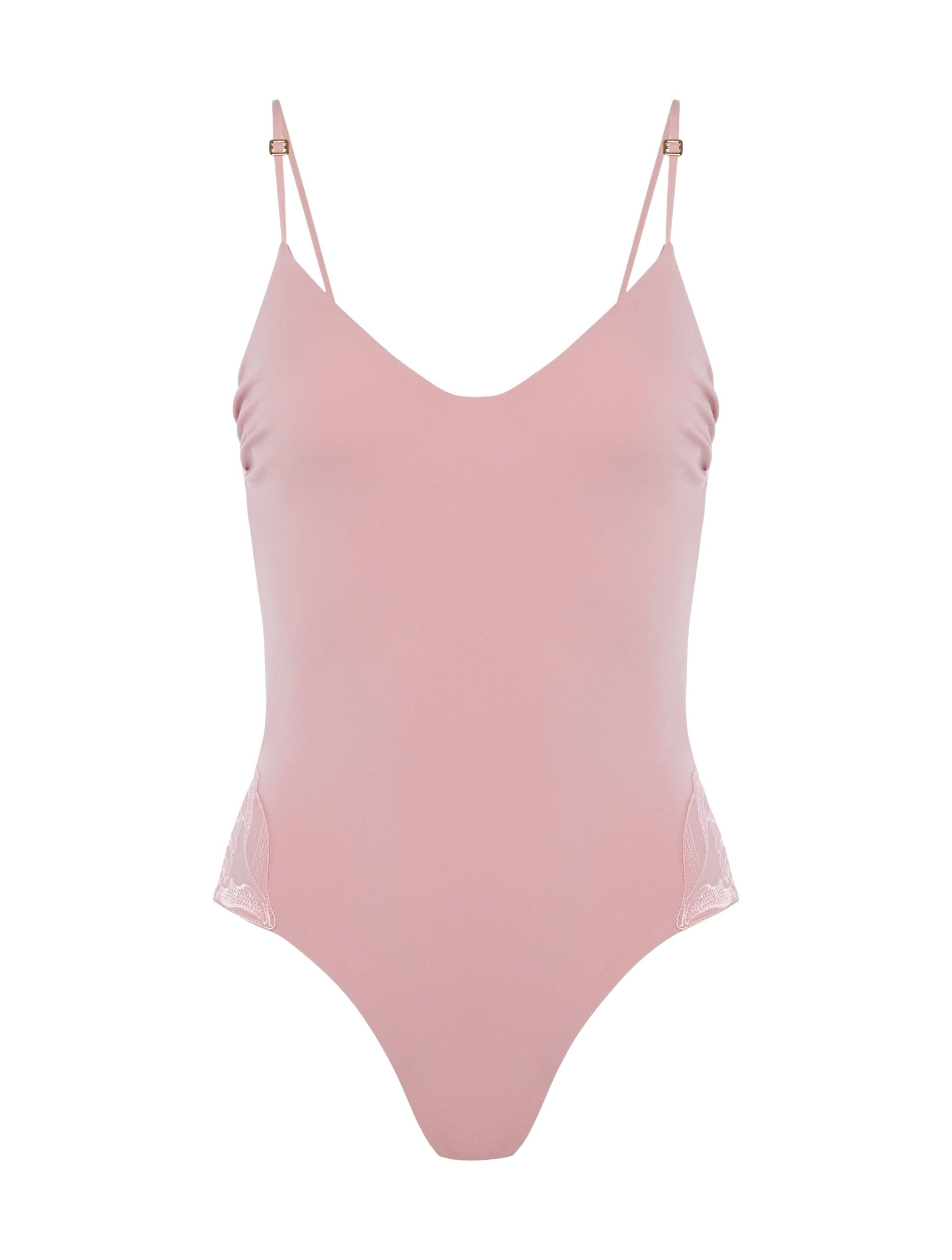 Anemone one-piece swimming costume - Pink Powder