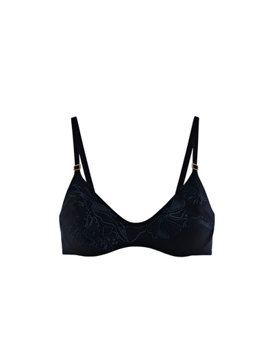 Anemone bikini top - Solid Black