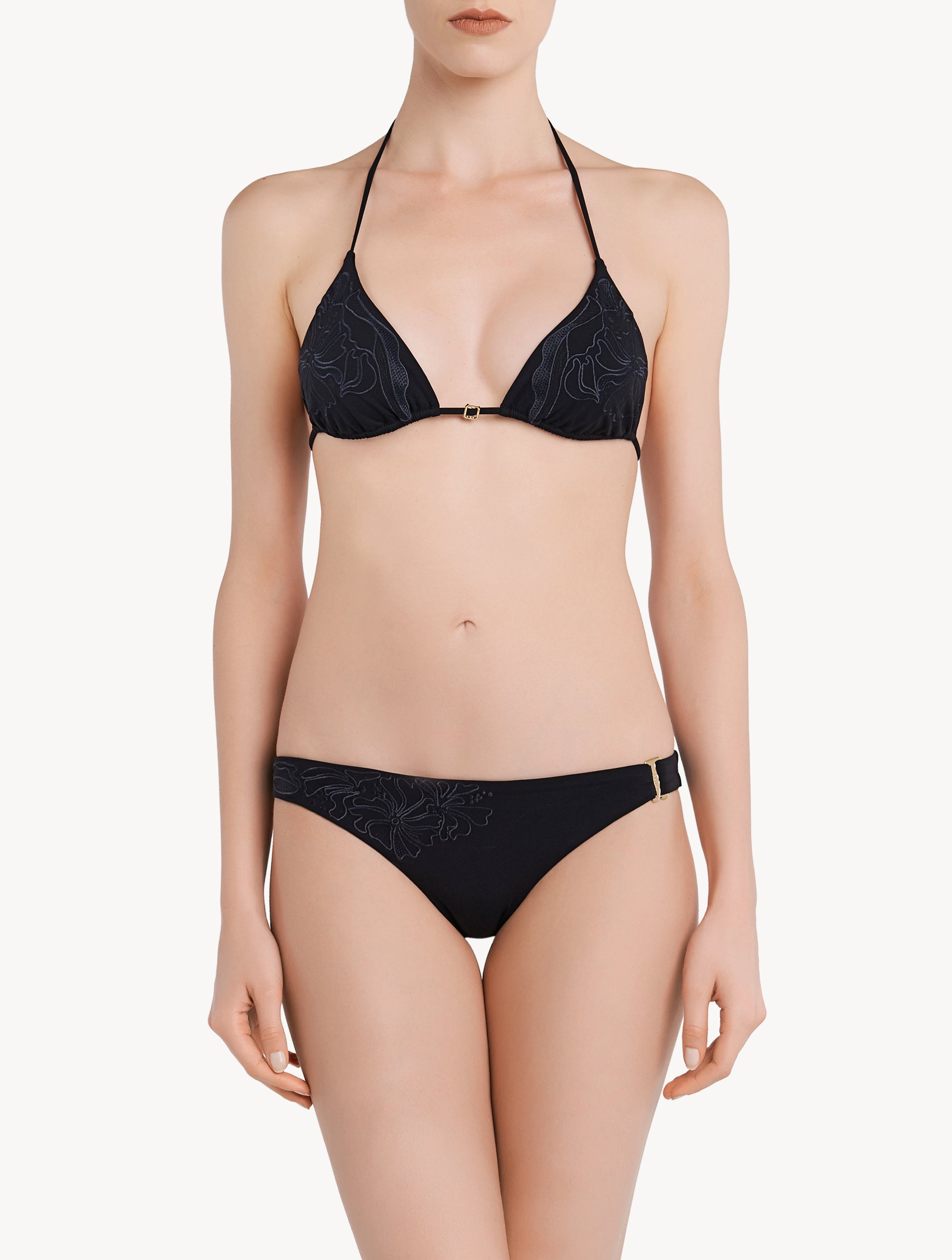 Culotte de bikini taille basse Anemone - Solid Black