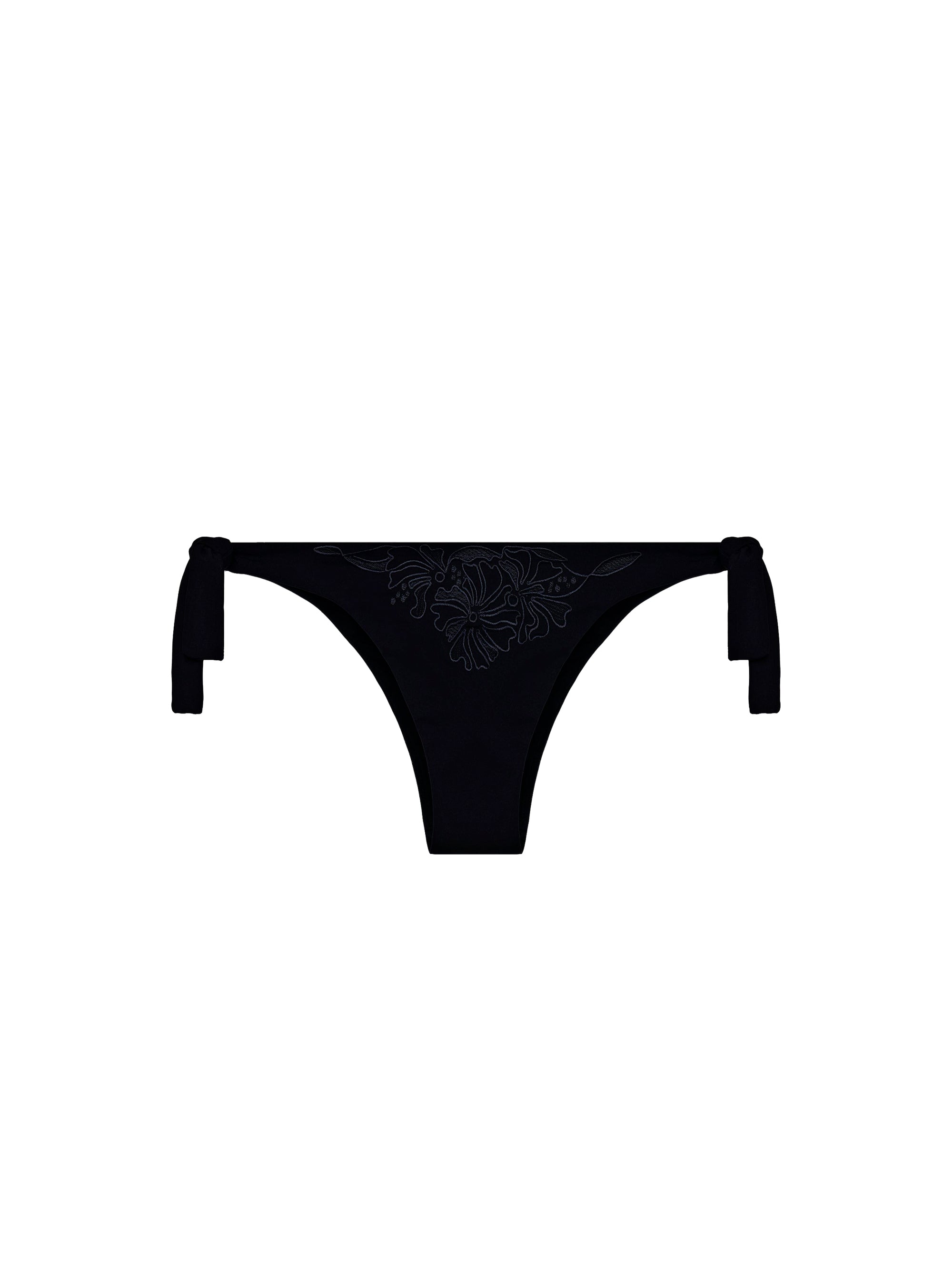 Culotte de bikini à nouer Anemone - Solid Black