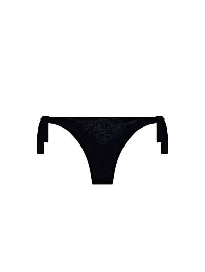 Culotte de bikini à nouer Anemone - Solid Black