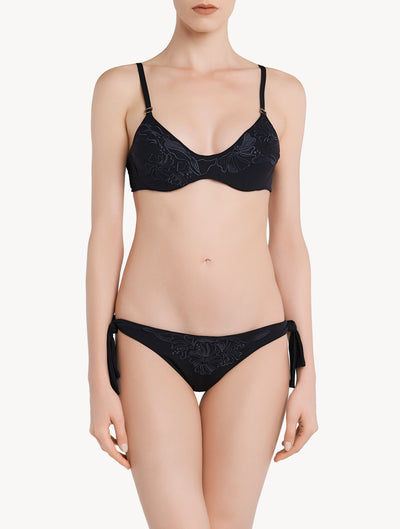 Culotte de bikini à nouer Anemone - Solid Black