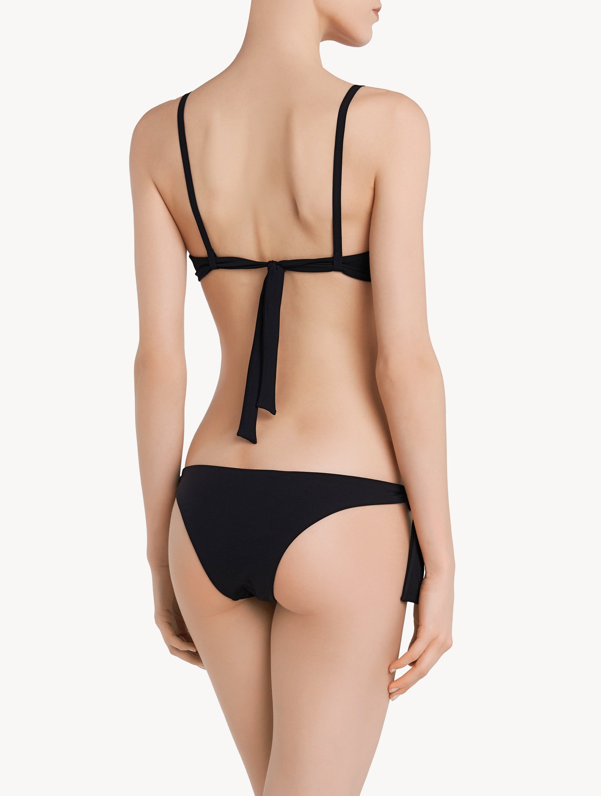 Culotte de bikini à nouer Anemone - Solid Black
