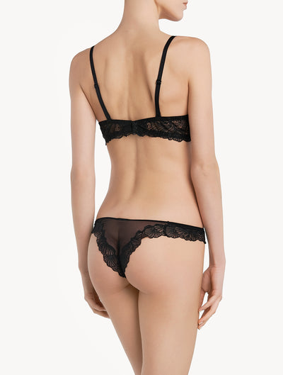 Camelia bandeau bra - Black