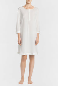 Chemise de nuit courte Belinda - Off White