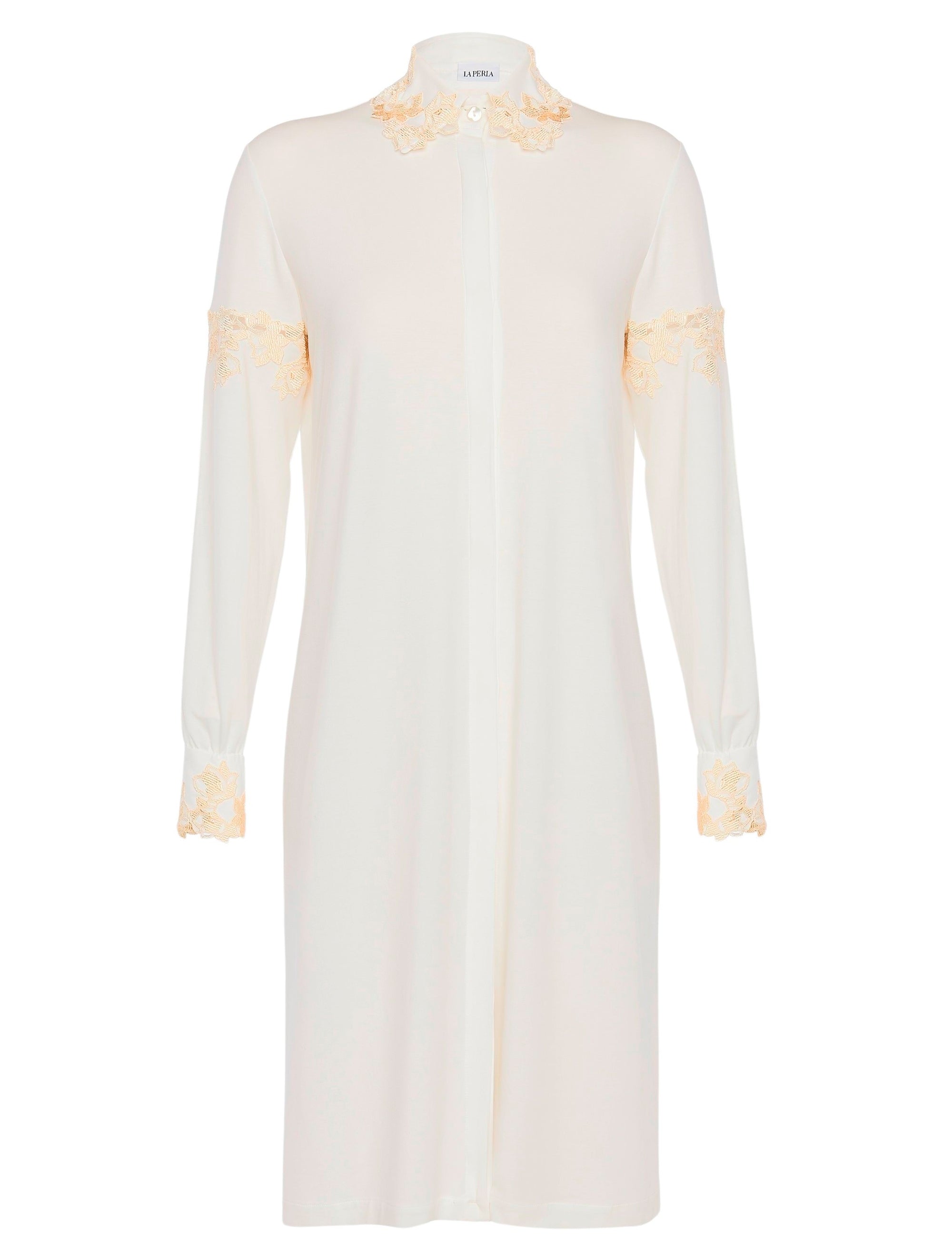 Brenda short nightdress - Bicolore Off White