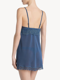 Bianca silk nightie - Cornflower