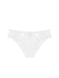 Culotte midi Clea en coton - Off White Silver