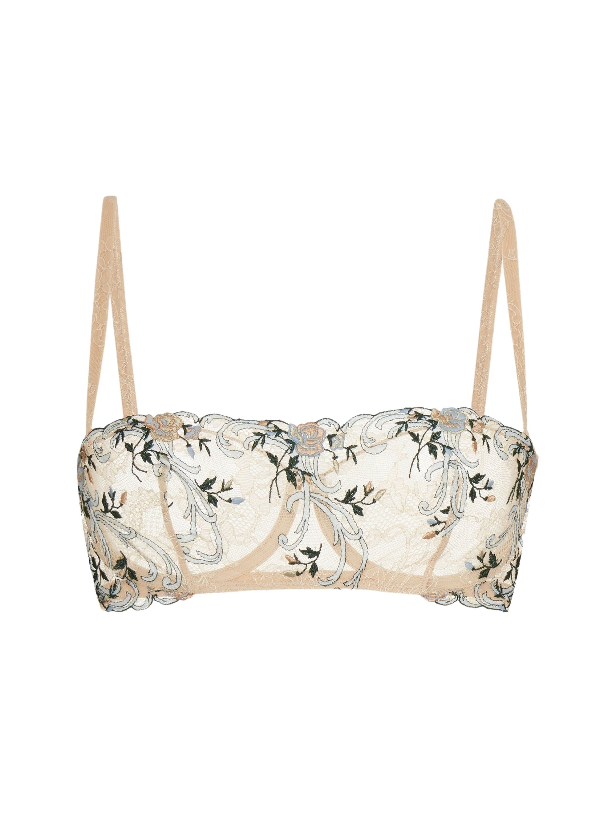 Altea bralette bra - Sand Embroidery