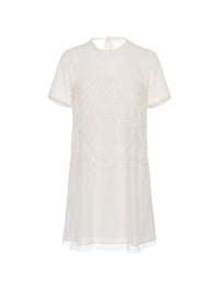 Chemise de nuit courte Mosaic Motif en soie - Linen