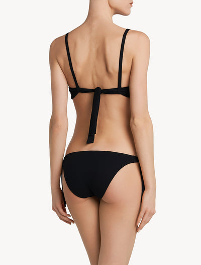 Culotte de bikini à nouer Love Journey - Black & Blue Dark