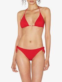 Beach Escape Triangle Bikini Top - Rosso