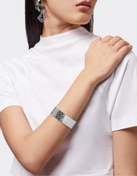 Bracelet unisexe avec Cheval cabré en laiton - Silver
