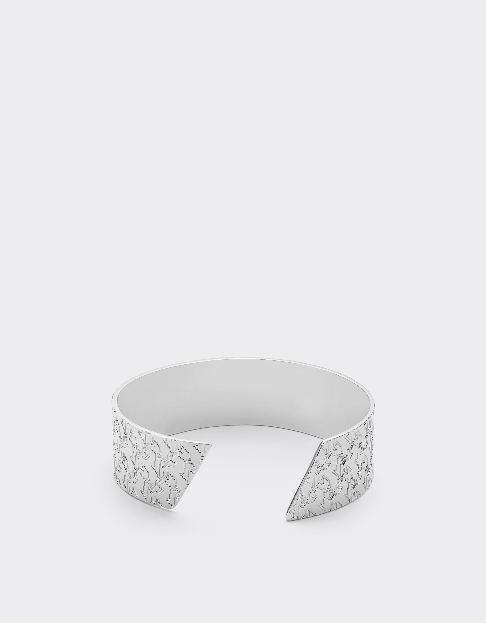Bracelet unisexe avec Cheval cabré en laiton - Silver
