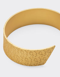 Bracelet unisexe avec Cheval cabré en laiton - Gold