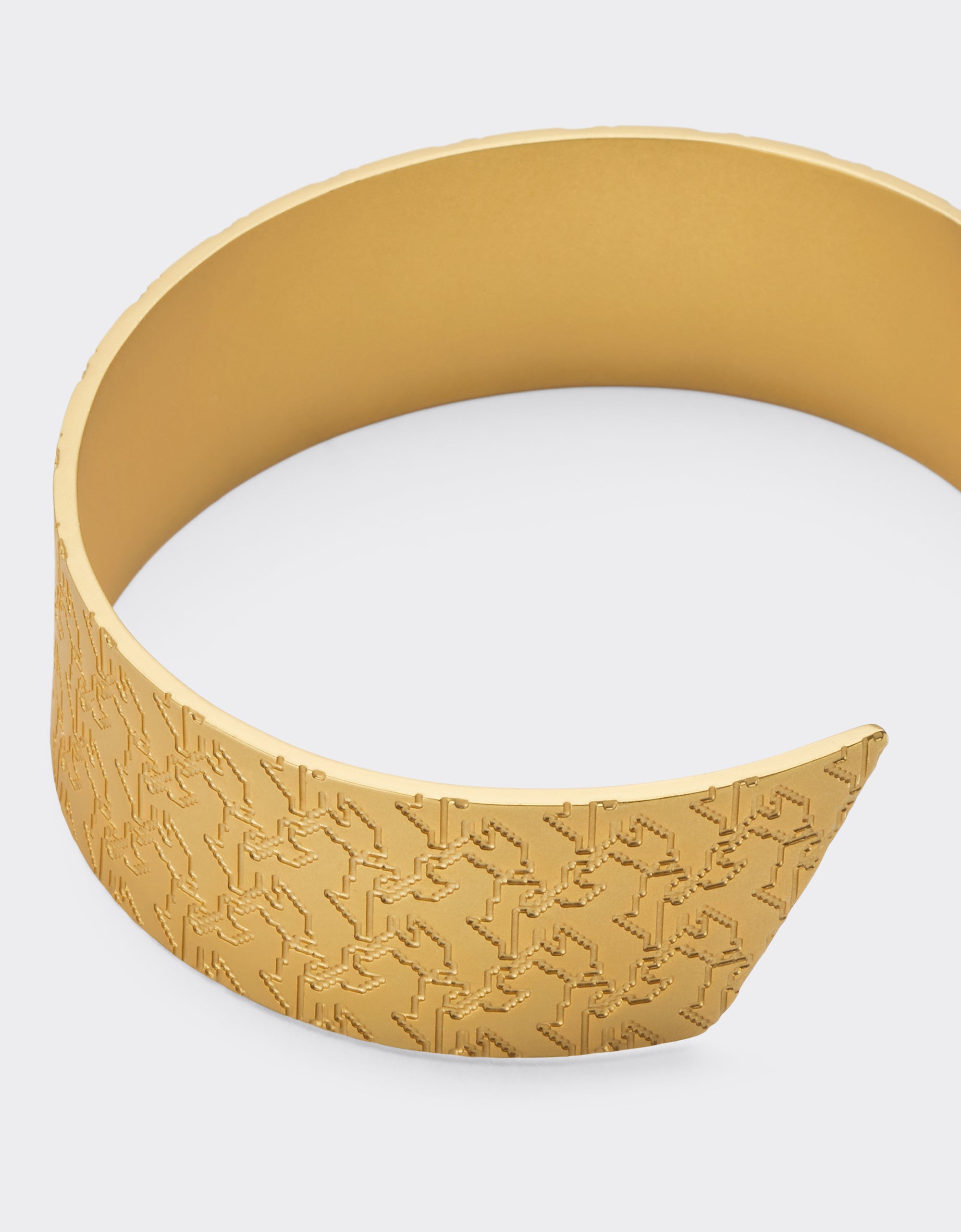 Bracelet unisexe avec Cheval cabré en laiton - Gold