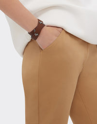 Bracelet unisexe avec clous Cheval cabré en cuir - Cuoio