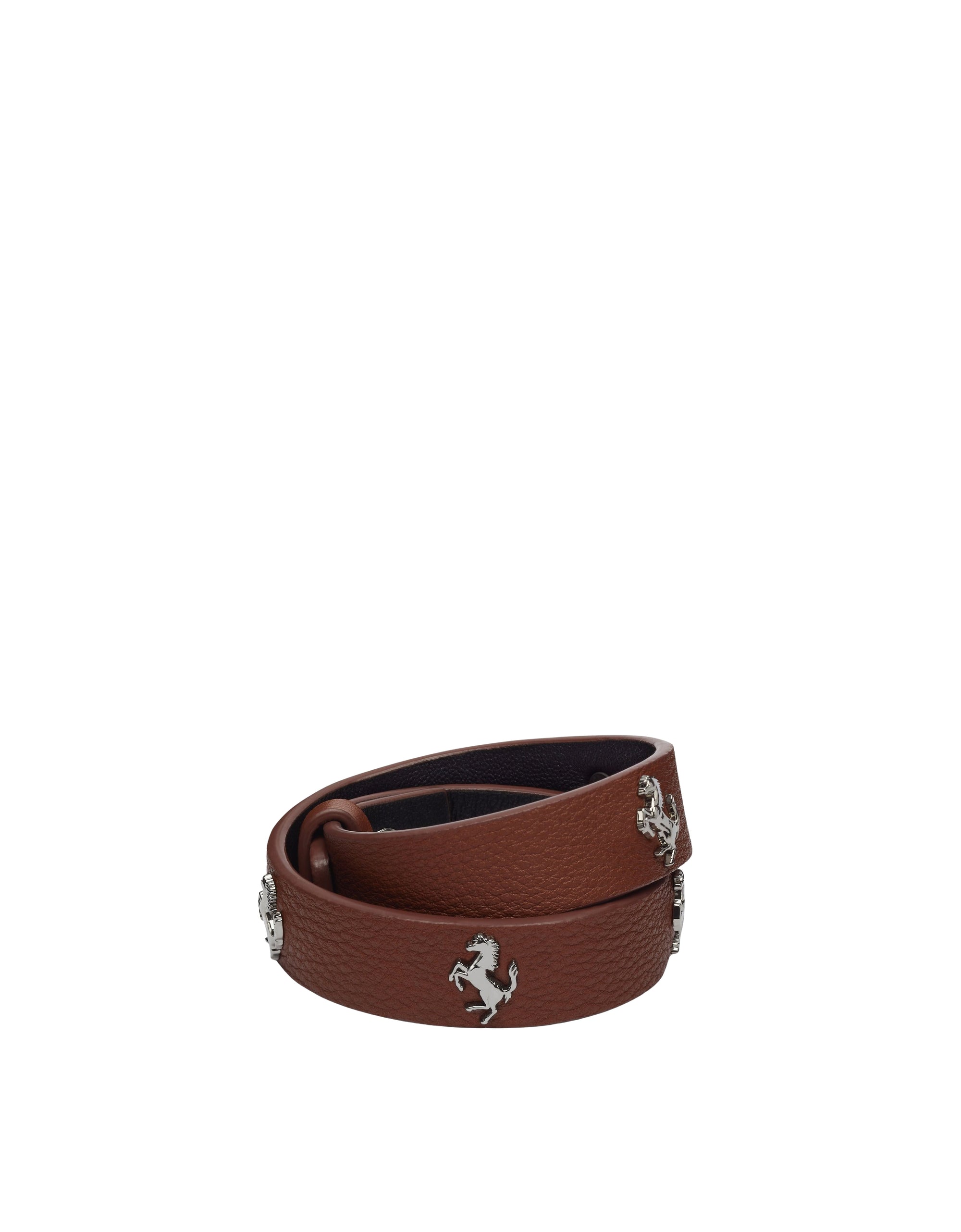 Bracelet unisexe avec clous Cheval cabré en cuir - Cuoio