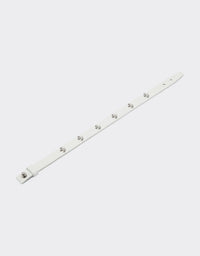 Bracelet unisexe avec clous Cheval cabré en cuir - Bianco