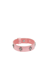 Bracelet unisexe avec clous Cheval cabré en cuir - Rosa