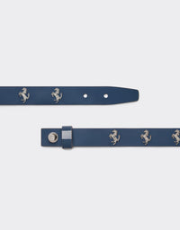 Bracelet unisexe avec clous Cheval cabré en cuir verni - Ottanio