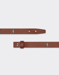 Bracelet unisexe avec clous Cheval cabré en cuir - Cuoio
