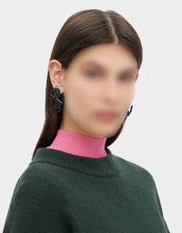 Boucles d'oreilles avec Cheval cabré en laiton - Nero