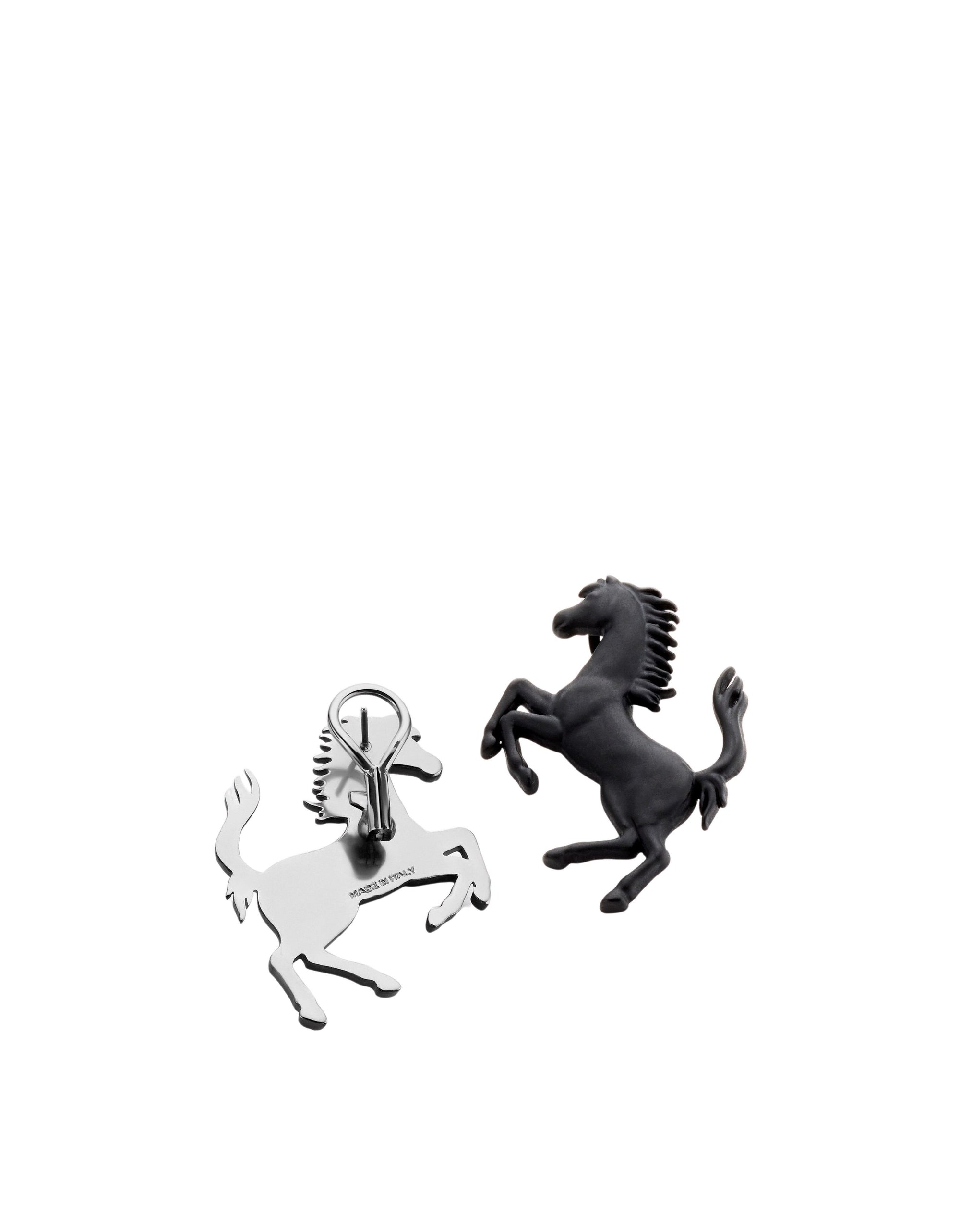 Boucles d'oreilles avec Cheval cabré en laiton - Nero