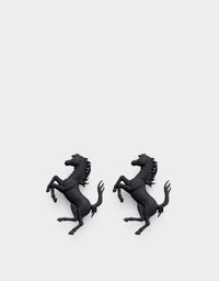 Boucles d'oreilles avec Cheval cabré en laiton - Nero