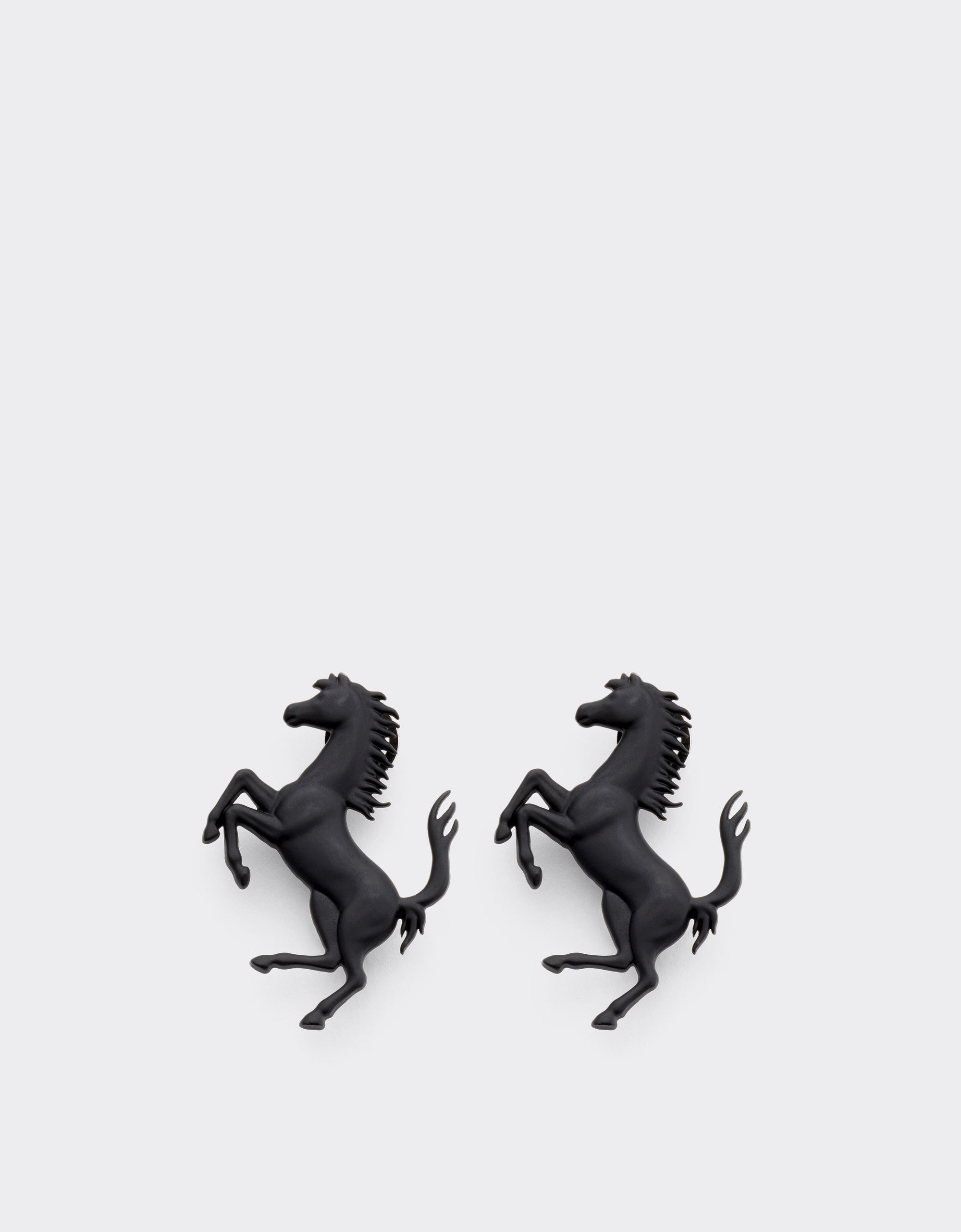 Boucles d'oreilles avec Cheval cabré en laiton - Nero